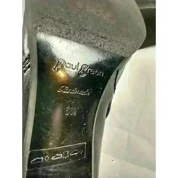 Paul Green Ankle Booties Women’s US 9 baby soft Black Leather Side Zip - Picture 10 of 11